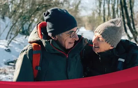 Two people outside showing the relationship between COPD and cold weather.