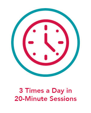 Graphic icon of clock.