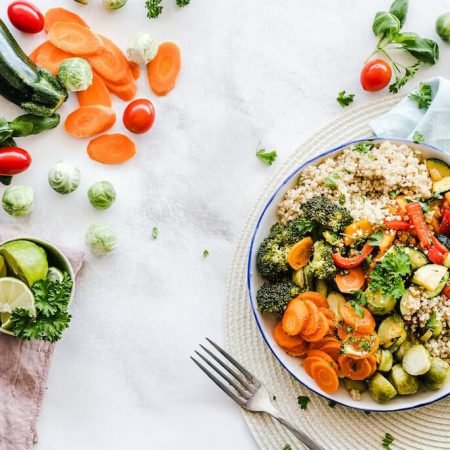 A medley of fresh fruits and vegetables
