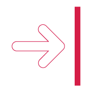 Red arrow graphic