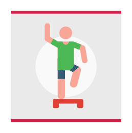 Person with COPD doing cardio.