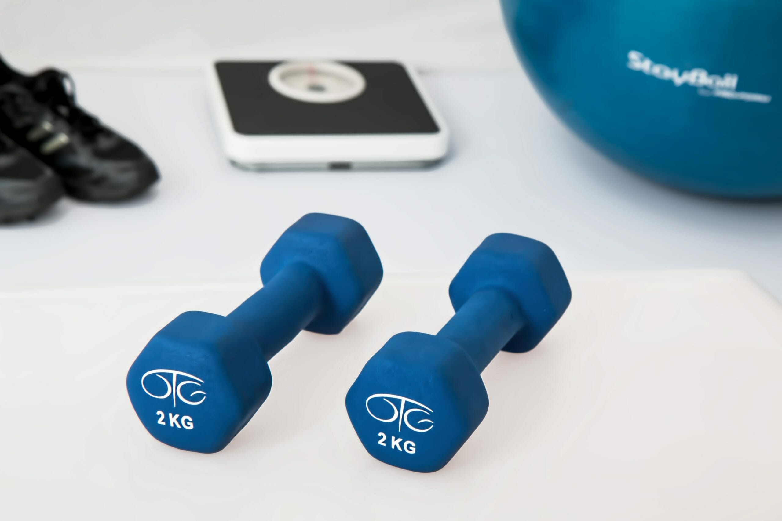 A pair of 2 kg weights