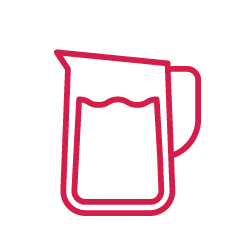 Graphic icon depicting water pitcher.