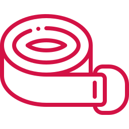 Graphic icon of single-patient use wrap for inpatient HFCWO therapy
