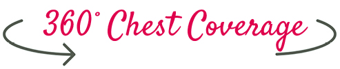 Graphic icon of SmartVest's 360 degree chest coverage.