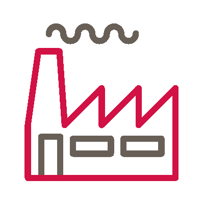 Gif of factory and chimney smoke.