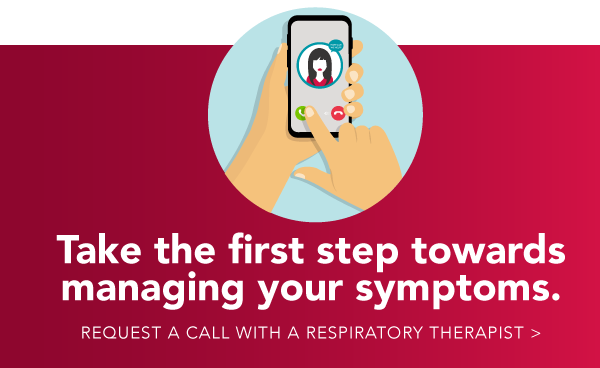 Take the first steps towards managing your symptoms button banner